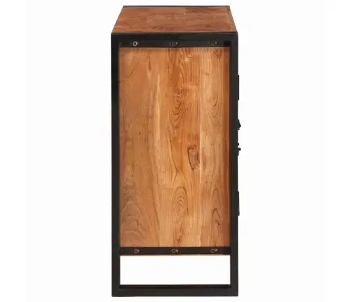 Šoninė Spinta Su Durimis Kietos Akacijos Medienos Ir Metalo