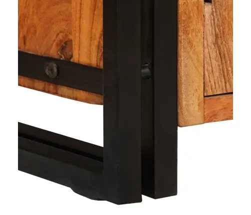 Televizora Skapīša Brūna 120 X 30 X 50 Cm Akācijas Masīvkoks Vidaxl