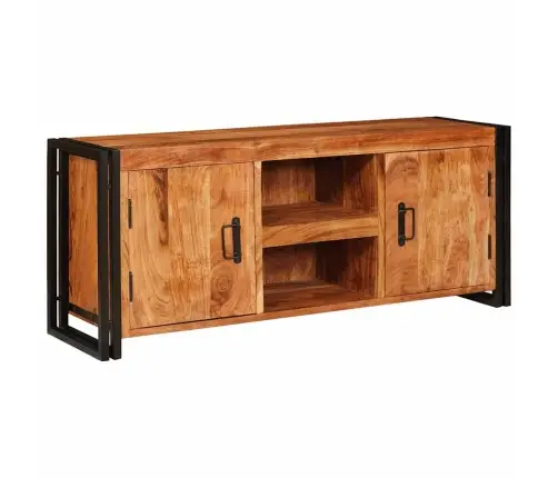 Televizora Skapīša Brūna 120 X 30 X 50 Cm Akācijas Masīvkoks Vidaxl