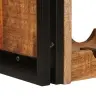 Vīna Plaukts Brūna 100 X 45 X 33 Cm Ciets Raupjais Mango Koks Vidaxl