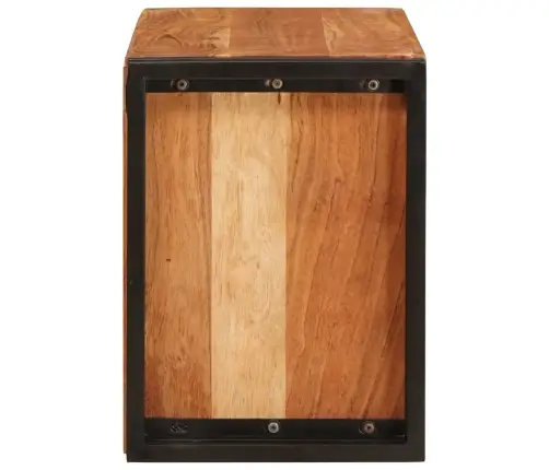 Vīna Plaukts Brūna 100 X 45 X 33 Cm Cietā Akācijas Koks Vidaxl