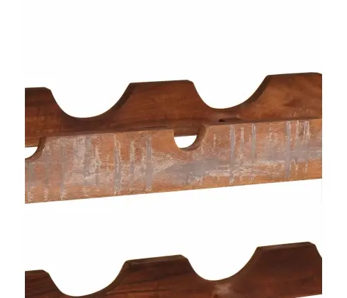 Vīna Plaukts Brūna 100 X 45 X 33 Cm Ciets Atjaunots Koks Vidaxl