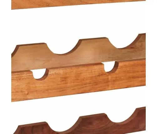 Vīna Plaukts Brūna 100 X 45 X 33 Cm Cietā Akācijas Koks Vidaxl