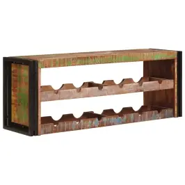 Vīna Plaukts Brūna 100 X 45 X 33 Cm Ciets Atjaunots Koks Vidaxl Vīna Plaukts Brūna 100 X 45 X 33 Cm Ciets Atjaunots Koks Vidaxl