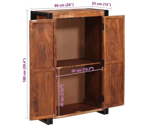 Augstais Galds Ar Durvīm Vidaxl