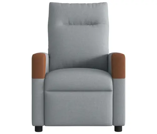 Elektrisks Atpūtas Krēsls, Atgāžams, Gaiši Pelēks Audums Vidaxl