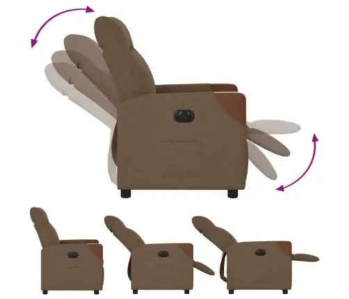 Elektriline Tugitool, Pruun, Kangas