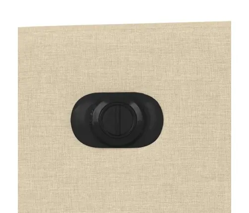 Elektrisks Atpūtas Krēsls, Atgāžams, Krēmkrāsas Audums Vidaxl