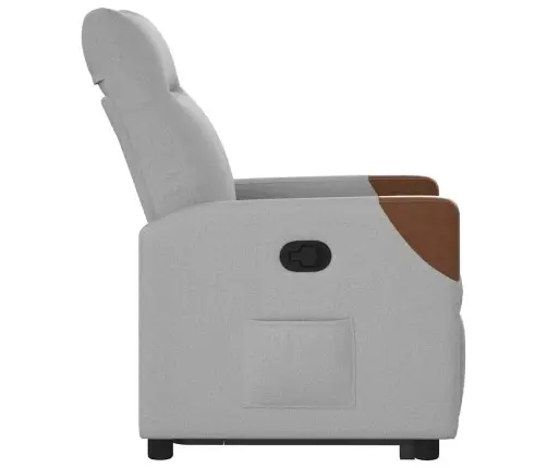 Atpūtas Krēsls Stāvus Krēsls Mākoņa Pelēks Audums Vidaxl