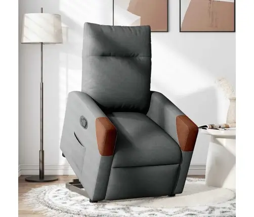 Püsti Tõusmist Toetav Tugitool, Tumehall, Kangas