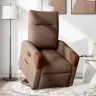 Atpūtas Krēsls, Paceļams, Atgāžams, Brūns Audums Vidaxl Atpūtas Krēsls, Paceļams, Atgāžams, Brūns Audums Vidaxl