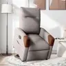 Atsistojantis Atlošiamas Krėslas, Taupe Spalvos, Audinys