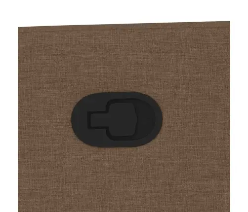 Masāžas Krēsls, Paceļams, Atgāžams, Brūns Audums Vidaxl