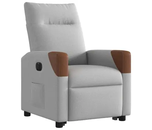 Elektrisks Atpūtas Krēsls, Paceļams, Atgāžams, Mākonis Pelēks Vidaxl
