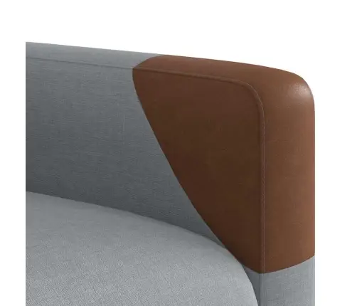 Elektrisks Atpūtas Krēsls Paceļams/Atgāžams Gaiši Pelēks Audums Vidaxl