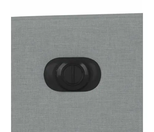 Elektrisks Atpūtas Krēsls Paceļams/Atgāžams Gaiši Pelēks Audums Vidaxl