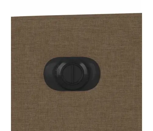 Elektrinis Atsistojantis Atlošiamas Krėslas, Rudas, Audinys