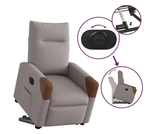 Elektriline Püstitõusmist Toetav Tugitool, Pruunikashall