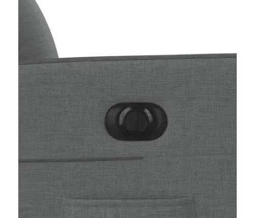 Elektrisks Atpūtas Krēsls, Atgāžams, Tumši Pelēks Audums Vidaxl