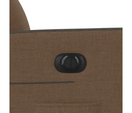 Elektrisks Atpūtas Krēsls, Atgāžams, Brūns Audums Vidaxl