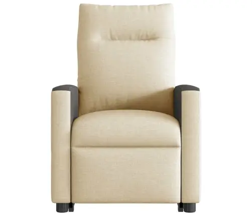Atpūtas Krēsls, Paceļams, Atgāžams, Krēmkrāsas Audums Vidaxl