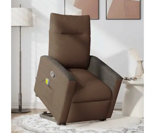 Püsti Tõusmist Toetav Massaažitool, Pruun, Kangas