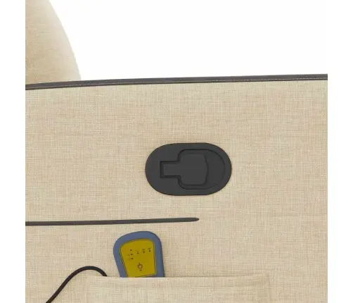 Püsti Tõusmist Toetav Massaažitool, Kreemjas, Kangas