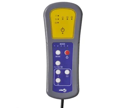 Elektrisks Masāžas Krēsls, Paceļams, Atgāžams, Pelēks Audums Vidaxl