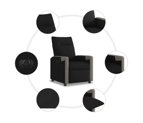 Elektriline Tugitool, Must, Kangas