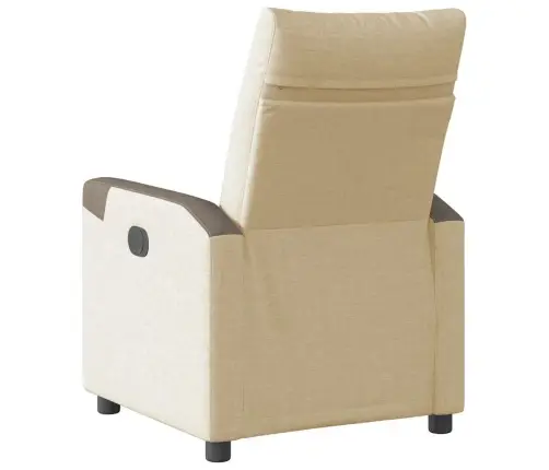 Elektrinis Atlošiamas Krėslas, Kreminės Spalvos, Audinys