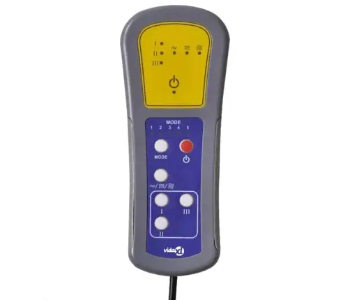 Elektrisks Masāžas Krēsls, Atgāžams, Krēmkrāsas Audums Vidaxl