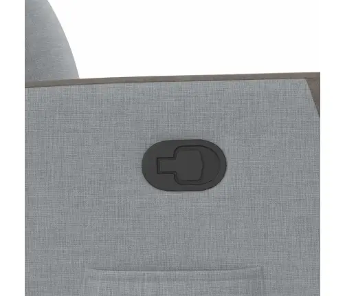 Atpūtas Krēsls, Paceļams, Atgāžams, Gaiši Pelēks Audums Vidaxl