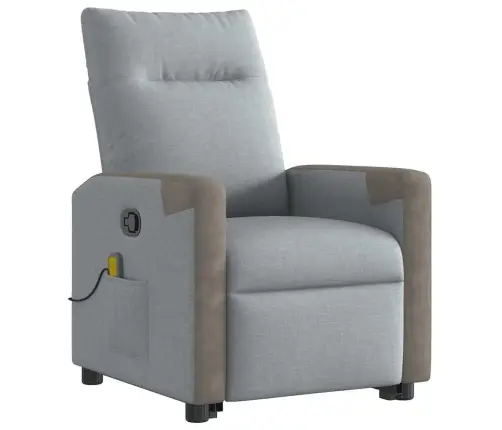 Püsti Tõusmist Toetav Massaažitool, Helehall, Kangas