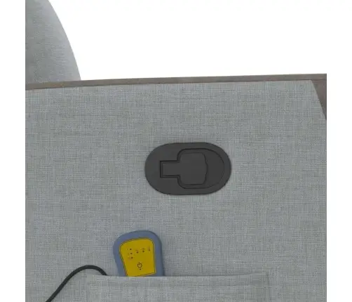 Püsti Tõusmist Toetav Massaažitool, Helehall, Kangas