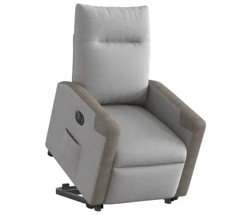 Elektrisks Atpūtas Krēsls, Paceļams, Atgāžams, Mākonis Pelēks Vidaxl