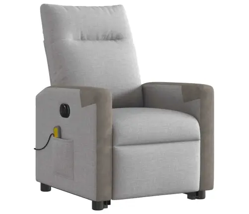 Elektriline Püstitõusmist Toetav Massaažitool, Pilvehall Kangas