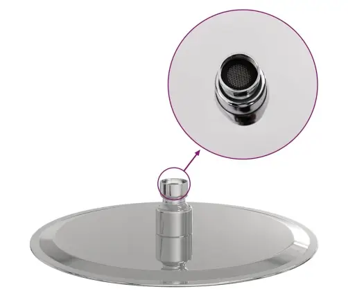 Lietaus Dušo Galvutė, 20cm Nerūdijantis Plienas 304, Apskrita