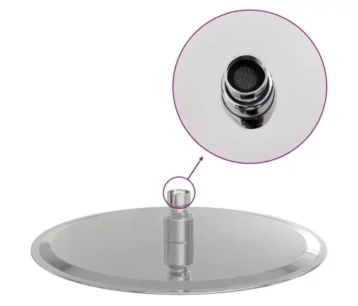 Lietaus Dušo Galvutė, 25cm Nerūdijantis Plienas 304, Apskrita