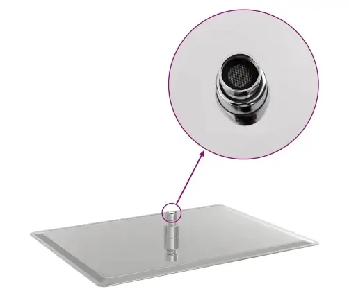 Lietus Dušas Galva Nerūsējošais Tērauds 304 40X30 Cm Taisnstūra Vidaxl