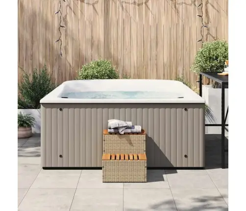 Mullivann Step Beež 50X50X50,5 Cm Polürotangist Ja Akaatsiast