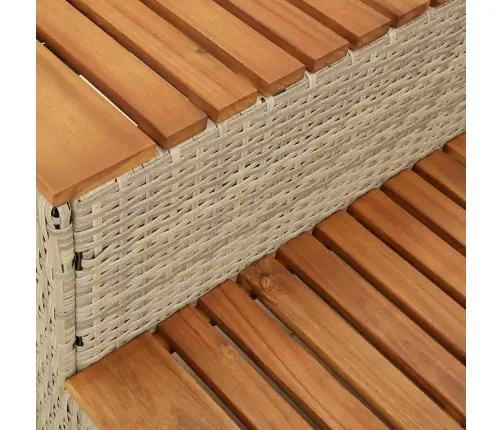 Mullivann Step Beež 50X50X50,5 Cm Polürotangist Ja Akaatsiast