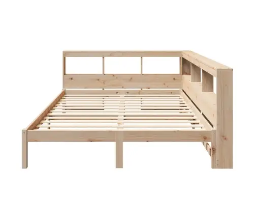 Lova Su Knygų Spinta Be Čiužinio, 160X200cm Pušies Masyvas