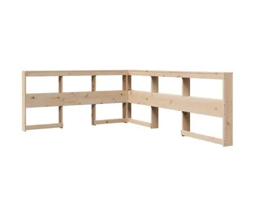 Lova Su Knygų Spinta Be Čiužinio, 160X200cm Pušies Masyvas