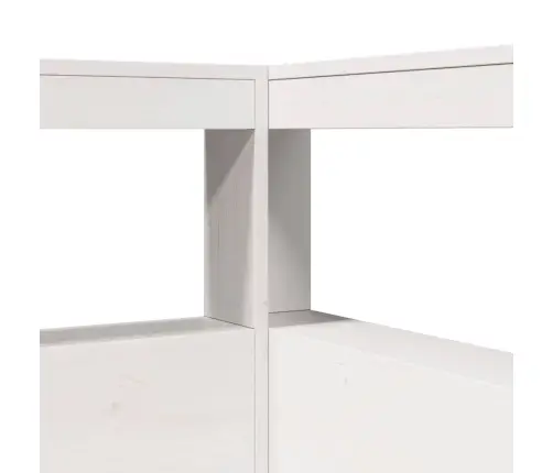 Gulta Ar Grāmatu Plauktu, Bez Matrača, 160X200 Cm, Priedes Koks Vidaxl