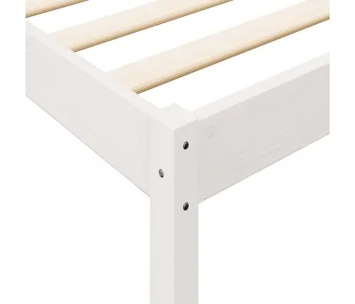 Lova Su Knygų Spinta Be Čiužinio, Balta, 140X200cm Pušis