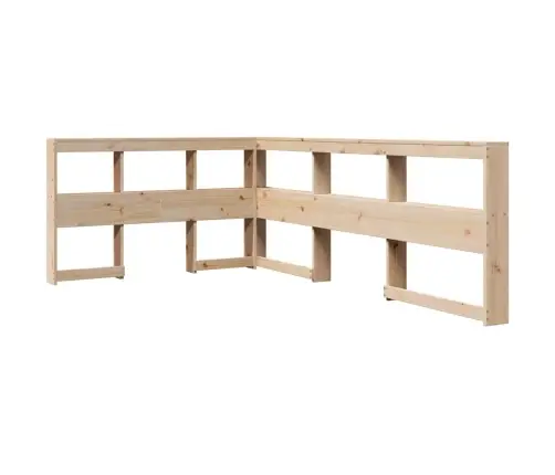 Gulta Ar Grāmatu Plauktu, Bez Matrača, 120X200 Cm, Priedes Koks Vidaxl