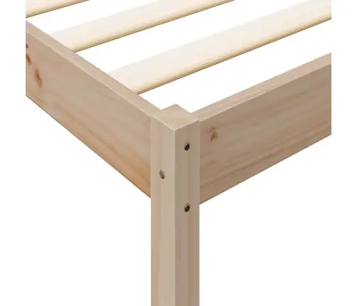 Gulta Ar Grāmatu Plauktu, Bez Matrača, 120X200 Cm, Priedes Koks Vidaxl