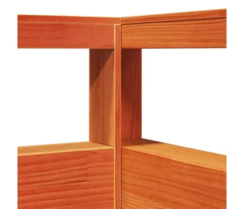 Gulta Ar Grāmatu Plauktu, Bez Matrača, 100X200 Cm, Priedes Koks Vidaxl