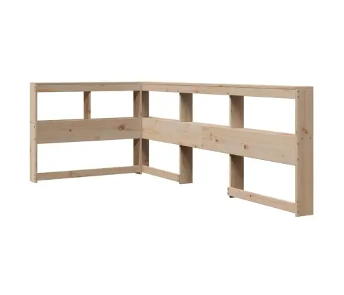 Gulta Ar Grāmatu Plauktu, Bez Matrača, 90X200 Cm, Priedes Koks Vidaxl