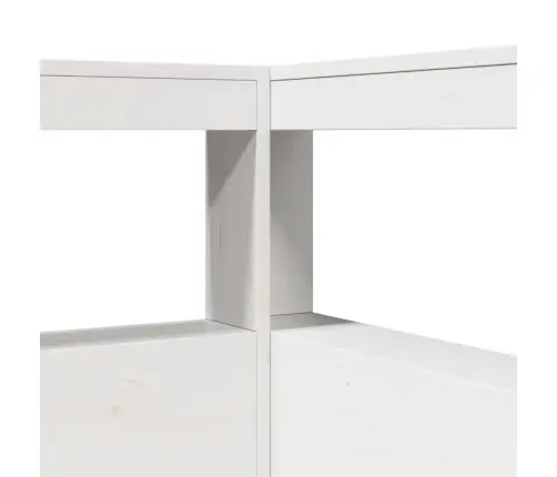 Gulta Ar Grāmatu Plauktu, Bez Matrača, 75X190 Cm, Priedes Koks Vidaxl